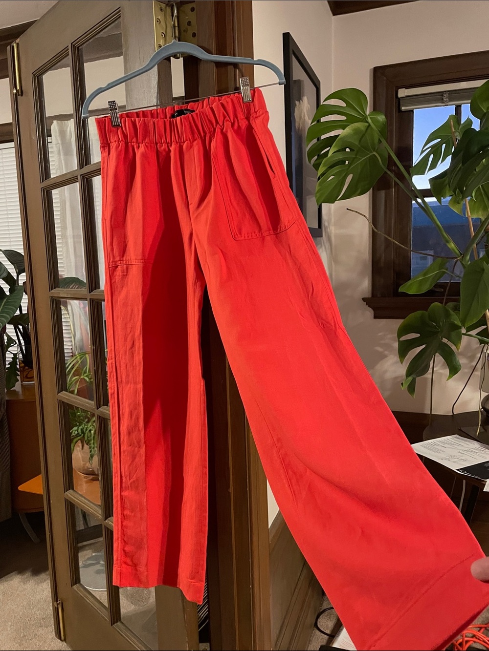 Women’s NWOT Cotton Pants in Orange Red